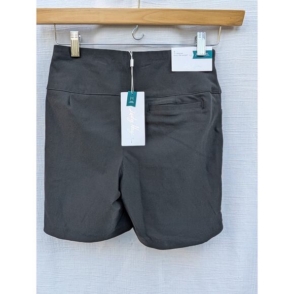 Lady Hagen Women's Tummy Control Short 7'' Pull-On Golf Shorts BLACK Size S - Picture 2 of 5